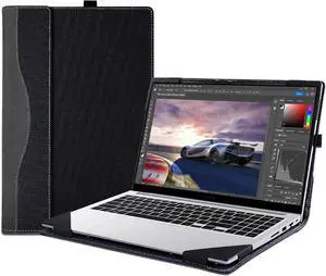 BONAEVER Laptop Cover Case for 15.6 inch Samsung Galaxy Book 4/3 /2 & 15.6'' Galaxy Book 4/3 /2 360 & for 15.6inch Galaxy Book 2/3 Pro 360,Detachable PU Leather Protective Sleeve Bag Accessories