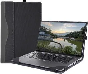 BONAEVER Laptop Case Cover for HP 250 15.6 inch G10 & for HP 255 15.6'' G10 / HP 256 15.6 inch G10 Sleeve,Detachable PU Leather Notebook PC Protective Bag Accessories