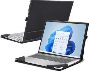 BONAEVER Case for HP Laptop 17s-cu /17-cp/17z-cp/Envy 17-cr 17t-cr/17-ch/17-da/17t-da17.3" All-Inclusive Drop-Proof Case PU Leather Inner Pocket Cover