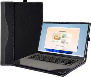 BONAEVER Laptop Case Cover for ASUS Vivobook 14 (M1407 /X1407) & S14 S3407 & for Vivobook14 Flip TP3407 Sleeve PU Leather Bag 14'' Notebook PC Protective Shell with Pen Holder