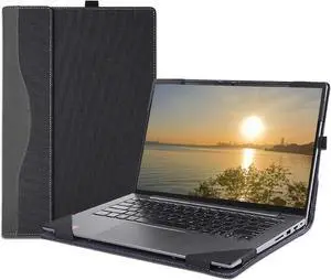 BONAEVER Laptop Case Cover for 14 inch Lenovo K14 Gen 2 & for K14 Gen 3 Sleeve[not for K14 Gen 1],Separable PU Leather Notebook PC Shell Bag Accessories