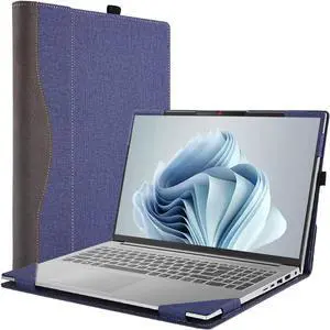 BONAEVER Laptop Case Cover for 14 inch Lenovo K14 Gen 2 & for K14 Gen 3 Sleeve[not for K14 Gen 1],Separable PU Leather Notebook PC Shell Bag Accessories Blue