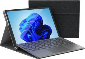 BONAEVER Cover Case for Microsoft Surface Pro 12 2-in-1 Laptop/Tablet (2025) Protective Bag Sleeve (Model 2110) PU Shell Accessories Multi-Angle Kickstand