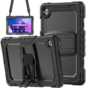 BONAEVER Case for Lenovo Tab 10.1 inch 2025 Model TB311FU TB311XU with Shockproof Rugged Cover with Kickstand Shoulder Strap