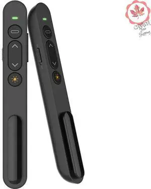 BONAEVER 2.4GHz USB Wireless Presenter Remote Presentation Clicker,Volume Control PowerPoint Clicker with Red Pointer Long Range PPT Slide Advancer for Mac Laptop PC Computer