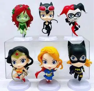Justice League 6PCS Action Figures Toys for Children
Set Cake Toppers Party Gift