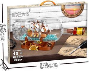 Unbranded  960PCS Ship in a Bottle Expert Building Kit, Snap Together Model Ship