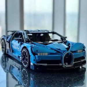 Unbranded Bugatti Race Car Building Kit Engineering Toy Collectible Sports Car