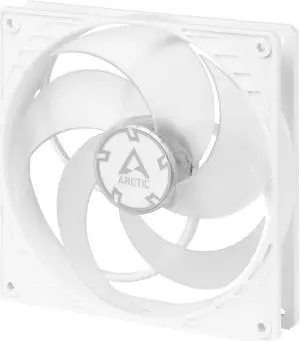 ARCTIC P14 PWM - 140 mm Case Fan with PWM, Pressure-optimised, Quiet Motor, Computer, Fan Speed: 200-1700 RPM - White/Transparent