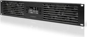 AC Infinity CLOUDPLATE T7-N, Rack Mount Fan Panel 2U, Intake Airflow, for Cooling AV, Home Theater, Network 19 Racks, Welcome to consult