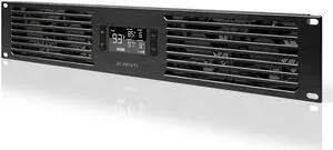 AC Infinity CLOUDPLATE T7, Rack Mount Fan Panel 2U, Exhaust Airflow, for cooling AV, Home Theater, Network 19 Racks