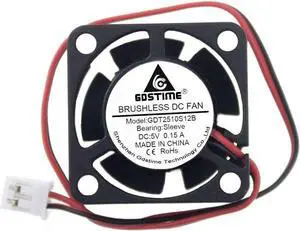 GDSTIME 25mm x 25mm x 10mm 5v Small DC Brushless Cooling Fan