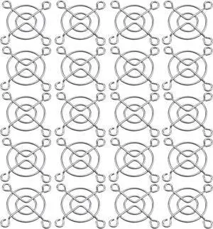 Antrader 20PCS 4040mm Metal Finger Grill Protector Guard Radiator Fan Protective Cover DIY 3D Printer Accessories Extruder MK8