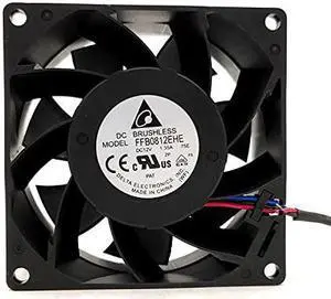 FFB0812EHE Delta 12V 80mm Fan, 12V 1.35A 3-pin Double Ball Cooling Fan FFB0812EHE Delta 12V 80mm Fan, 12V 1.35A 3-pin Double Ball Cooling Fan