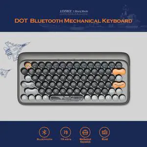 LOFREE ×Glory Wired & Bluetooth Mechanical Keyboard 2.4G 3-Mode 79 Key with Led Backlight for Mac iOS Windows Andriod iPad-Shandong Ship