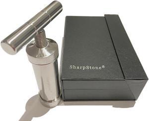 SharpStone Classic (5.3" Inch) Heavy Duty T-Shaped Press - 3pc, Medium, Silver