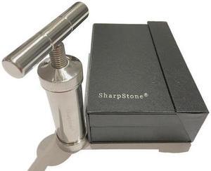 SharpStone Classic (5.3" Inch) Heavy Duty T-Shaped Press - 3pc, Medium, Silver