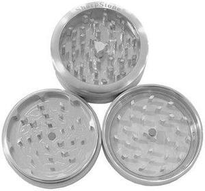 SharpStone Classic (2.5" Inch) Clear Top Shredder - 2pc, Large, Silver