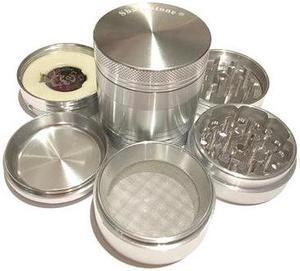 SharpStone Classic (2.2" Inch) Hard Top Vibrating Shredder - 4pc, Medium, Silver