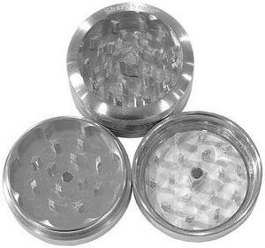 SharpStone Classic (2.2" Inch) Clear Top Shredder - 2pc, Medium, Silver