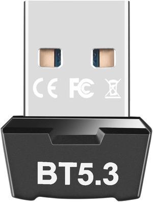 USB Bluetooth Adapter 5.3 for PC Plug and Play Adapter for Keyboard Mouse Headphone Speakers