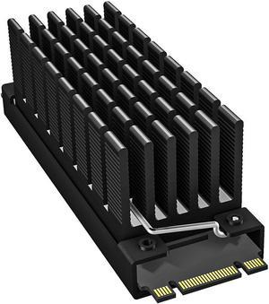 Archgon SSD Heatsink M.2 2280 NVMe SSD Aluminium Heatsink Cooler with Thermal Pads for PCIE NVMe M.2 SSD, SATA M.2 SSD (Black HS-0130)
