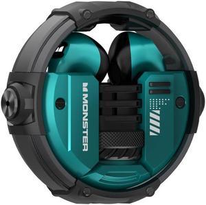 Monster XKT10 Wireless Bluetooth Headset Sports Running Long Life Music High Quality Headphones Green