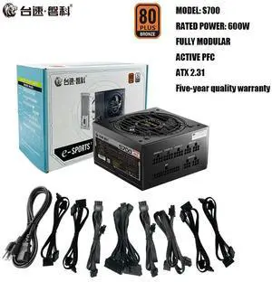 Taifast S700 600w power efficiency computer switch power supply in stock