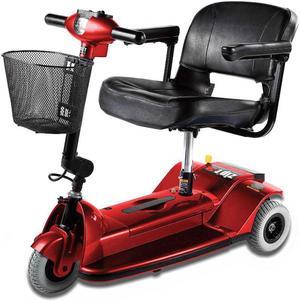 Zipr 3-Wheel Mobility Scooter - Folding Electric Motorized Wheelchair - Mobility Scooters for Seniors, Travel, Adults, Elderly, Handicapped - Power Extended Battery - Charger and Metal Basket Included