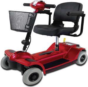Zipr Traveler 4 Wheel Long Range Mobility Scooter - Portable Folding Motorized Wheelchair - Mobility Scooters for Adults, Seniors, Elderly - Mobility Scooters - Charger and Metal Basket Included -