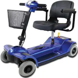 Zipr Traveler Xtra 4 Wheel Spacious Long Range Mobility Scooter - Folding Motorized Wheelchair - Mobility Scooter for Adults, Travel, Seniors, Elderly - Mobility Scooters -