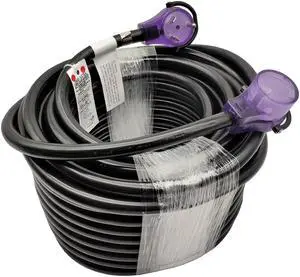 Parkworld 61322 RV 30A Extension Cord, NEMA TT-30 with Handle for Recreational Vehicle, Travel Trailer and Camper 100 ft.