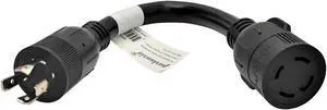 Parkworld 885262 Generator Adapter Cord 4-Prong Locking 20 AMP L14-20 Plug to 30 AMP Locking L14-30 Receptacle 1 ft.