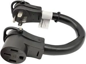 Parkworld 61117 RV 50 AMP Splitter / EV 50 AMP Splitter Adapter 14-50P Male Plug to (2) 14-50R Female Connector 1.5FT