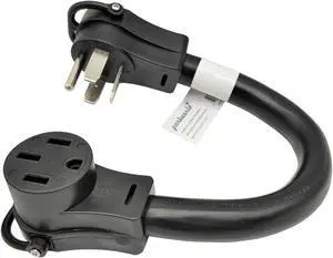 Parkworld 692378 Welder Adapter Cord 14-60p to 14-50r, Welding NEMA 14-60P Male to RV NEMA 14-50R, 50AMP, 1.5FT