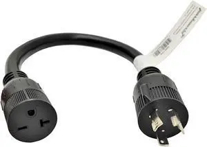 Parkworld 885156 30 AMP Power Adapter Cord 3-Prong Twist Lock L6-30 Plug to 6-20 (6-15) Receptacle