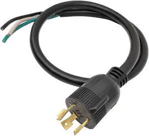 Parkworld 68093 NEMA L7-30 Plug Twist Lock Male AC Power Cord for 30A 277V 8310W (L7-30P, 3.45FT)