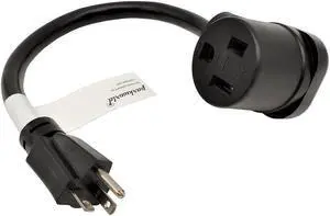 Parkworld 61339 NEMA 5-20P to 6-50R, Generator 20A to Welder 50A Adapter Cord, 20A 125V