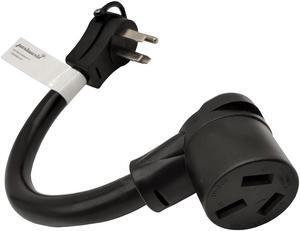 Parkworld 61438 RV to Dryer Adapter Cord RV Plug NEMA 14-50P to 10-50R Oven / Stove Female, 50A, 250V