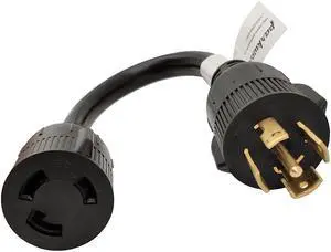 Parkworld 61292 AC Adapter Cord NEMA L21-30P to L6-30R 1 ft.