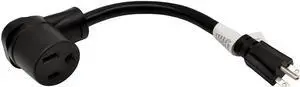 Parkworld 61384 NEMA 6-15P to 6-50R, A/C 15A to Welder 50A Adapter Cord, 15A 250V 1 ft.