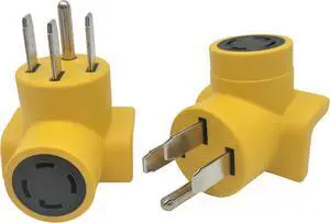Parkworld 62893 Camper Adapter NEMA 14-50P to L14-30R One Piece Compact Adapter Output 30amp 250Volt