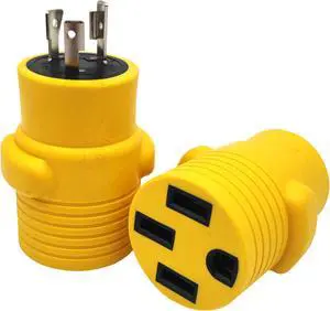Parkworld 63265 EV Adapter NEMA L6-20P to 14-50R 1-Piece Compact Adaptor (ONLY for Tesla UMC or Other EV Charging, NOT for RV)