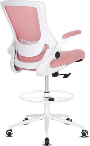 KLASIKA Drafting Chair Rolling Swivel Salon Stool with Back