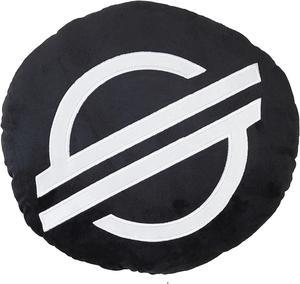 Black Stellar (XLM) Stuffed Plush Pillow with Embroidered Logo Cryptocurrency Crypto Currency Decoration