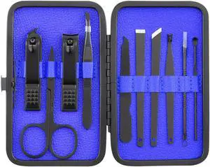 Manicure set // 10 pcs (Blue)