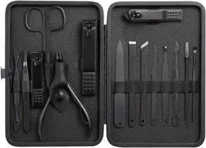 Akol Manicure set // 15 pcs (Black)