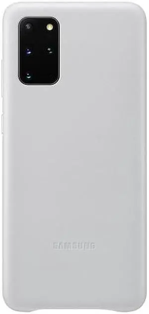 galaxy s20 plus 5g leather cover silver