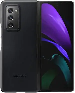 Galaxy Z Fold2 5G Leather Cover, Black
