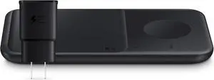 SAMSUNG 9W Wireless Charger Duo w/ USB C Cable, Charge 2 Devices at Once, Cordless Super Fast Charging Pad for Galaxy Phones and Devices, 2021, US Version, Black SAMSUNG 9W Wireless Charger Duo w/ USB C Cable, Charge 2 Devices at Once, Cordless Super Fast Charging Pad for Galaxy Phones and Devices, 2021, US Version, Black